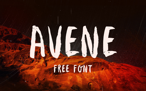 Avene Free Brush Font