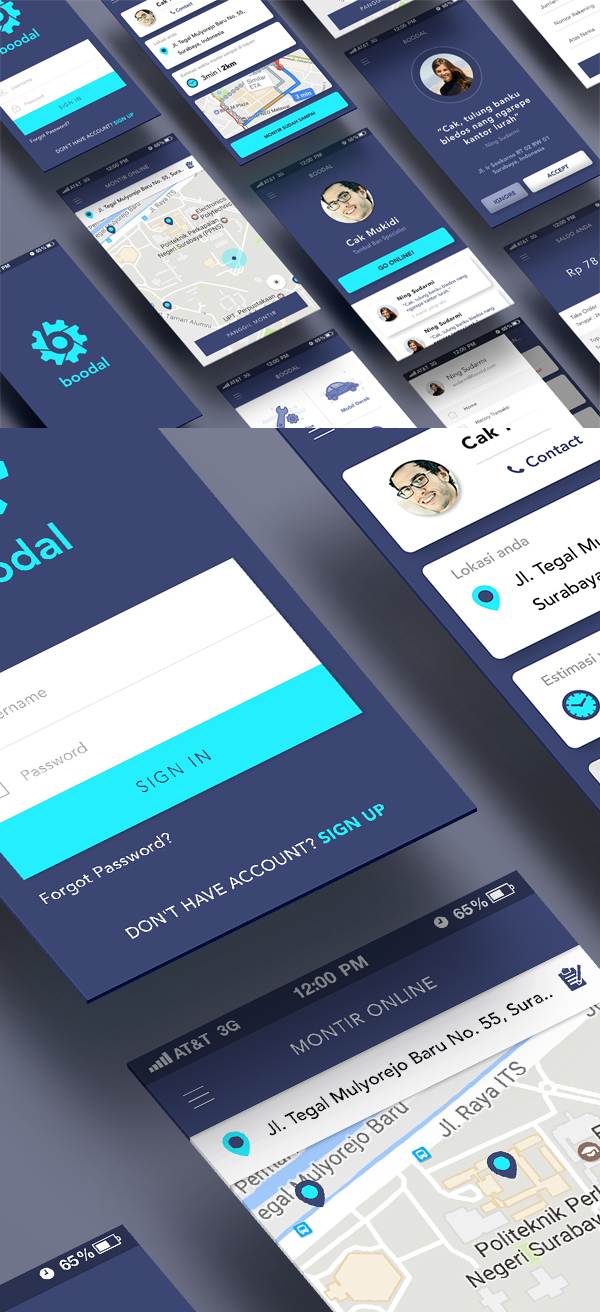 Free PSD Apps Screen UI Templates