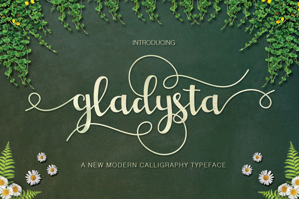 Gladysta Free Brush Font