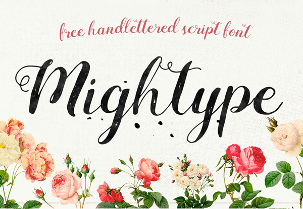 Mightype Free Brush Font