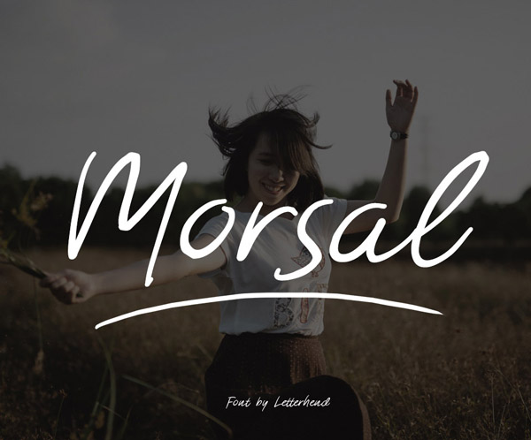 Morsal Free Brush Font