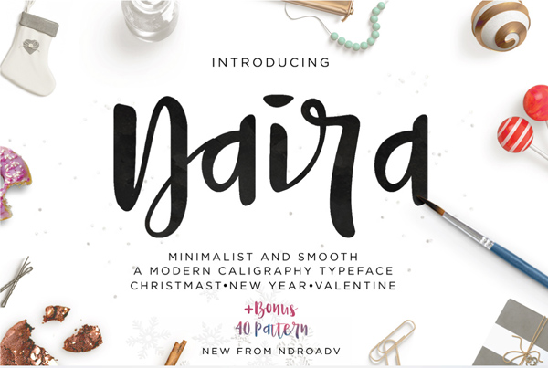 Naira Free Brush Font