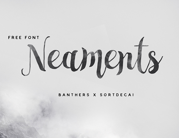 Neaments Free Brush Font