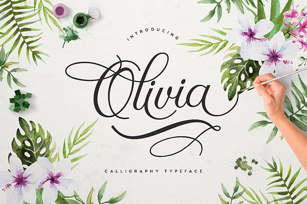 Olivia Free Brush Font