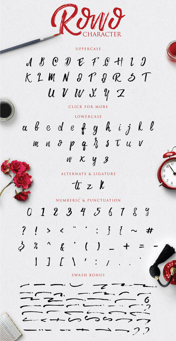 Rowo Free Brush Font