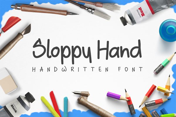 Sloppy Free Brush Font