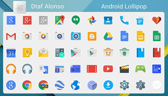 best free icons android lolipop