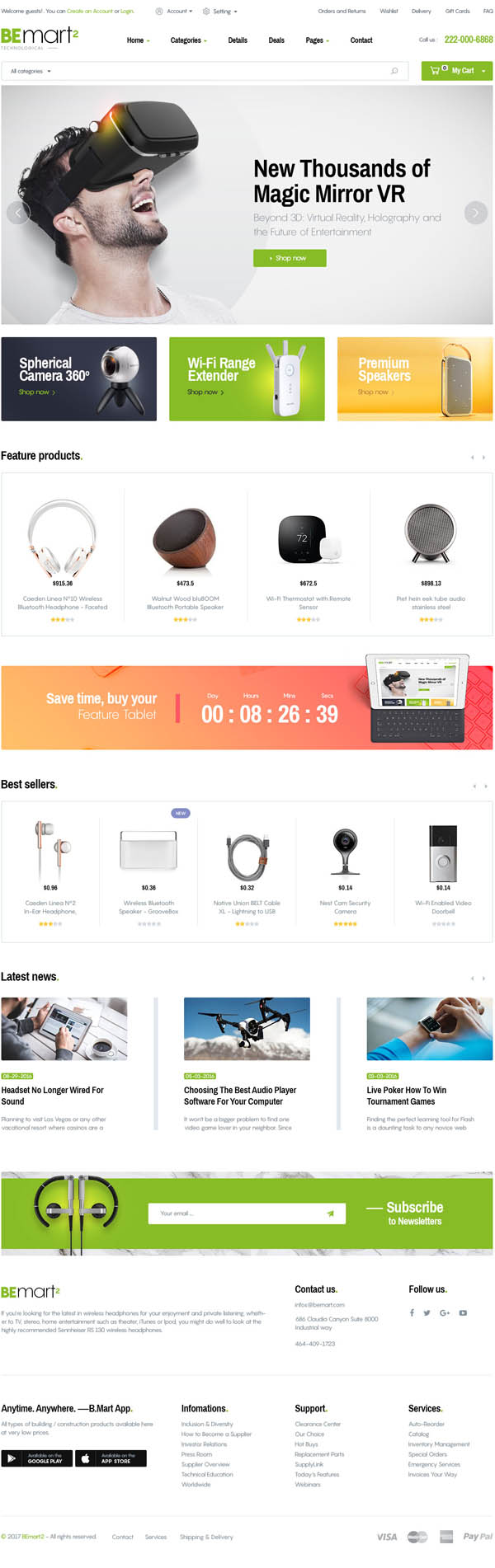 Bemart – WooCommerce Multipurpose WordPress Theme