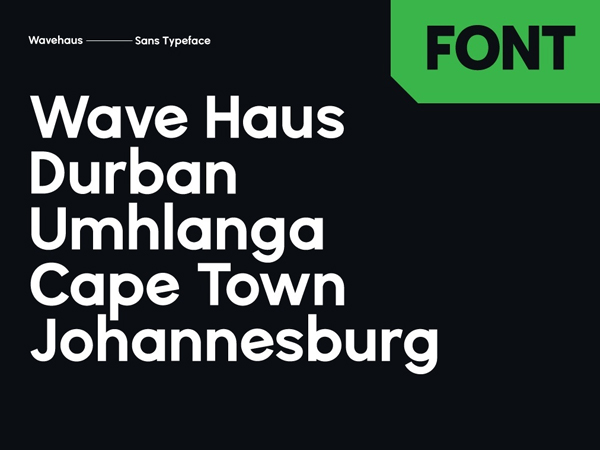 Wavehaus Sans Free Font