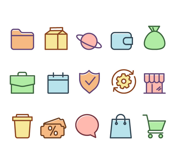 Free General Color Icons Set