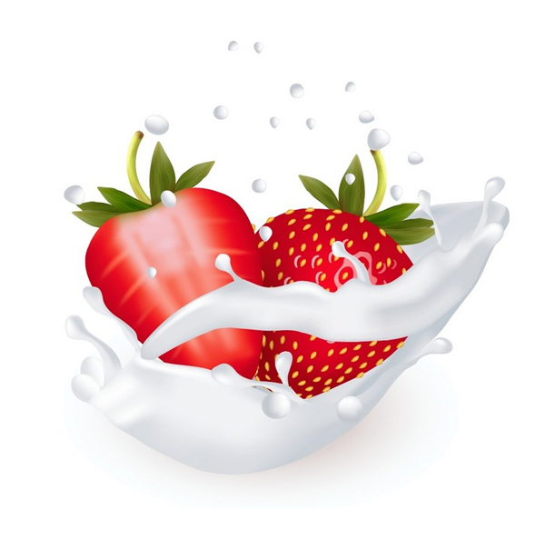How to Use Gradient Mesh to Create Strawberries in a Milk Splash in Adobe Illustrator