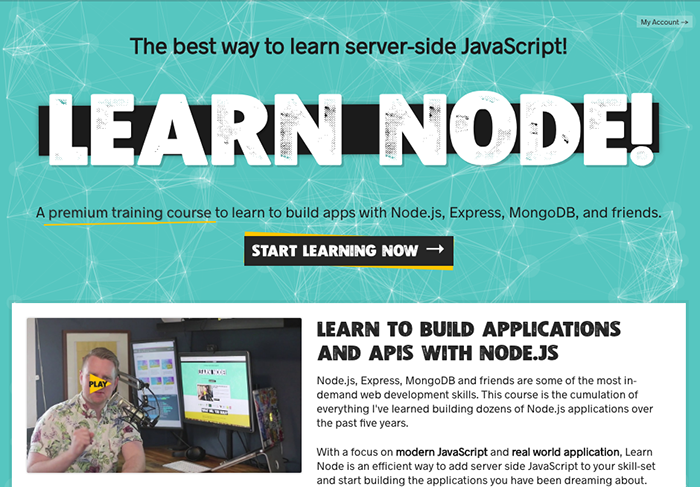 learn web development node js