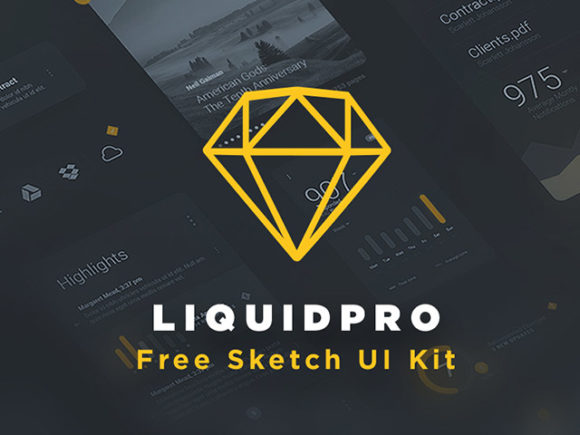 LiquidPro UI kit for Sketch