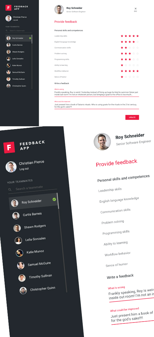 Feedback App Free Template