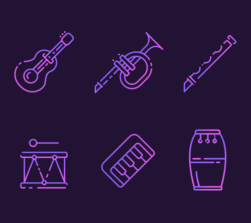 Free Musical Instruments Icons