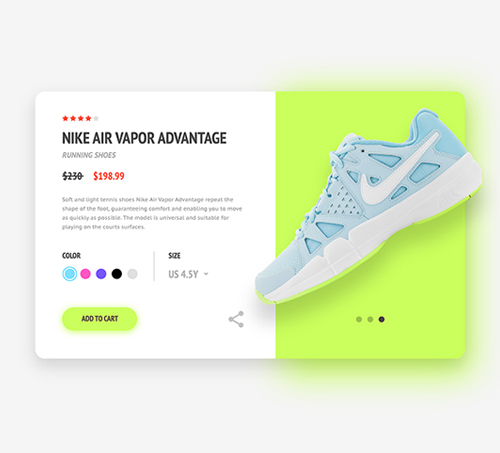 Free Product Page UI Design Template