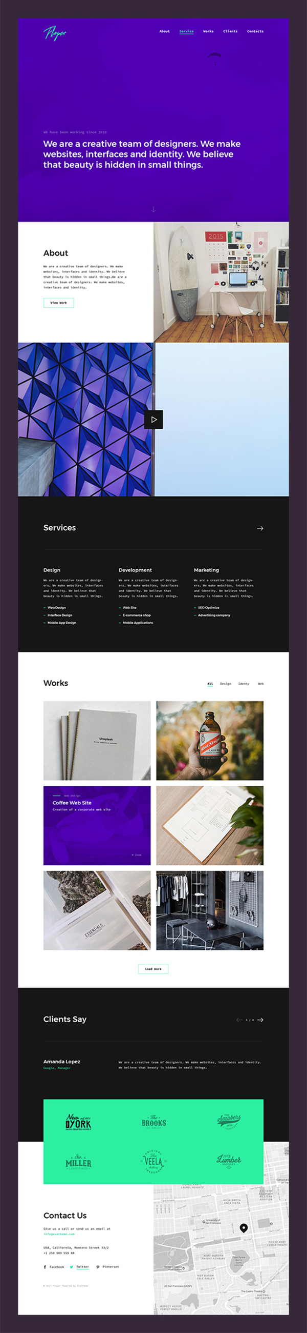 Minimal Portfolio HTML Template