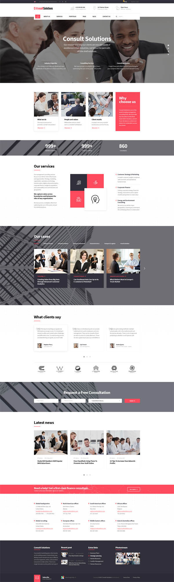 Consult Solution : Business, Finance & Corporate WordPress Theme