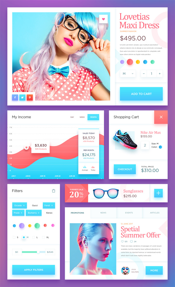 Ecommerce UI Kit - Free Download