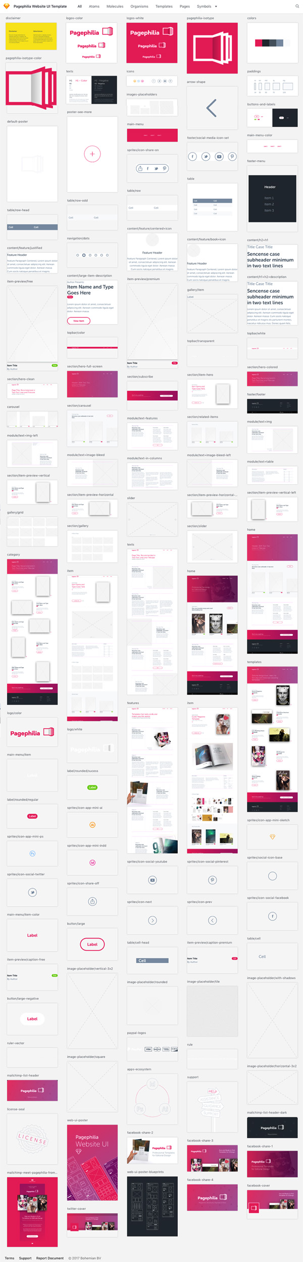 Pagephilia Website UI Kit Template