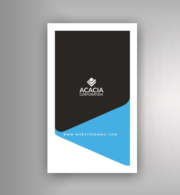 Vertical Business Card Design