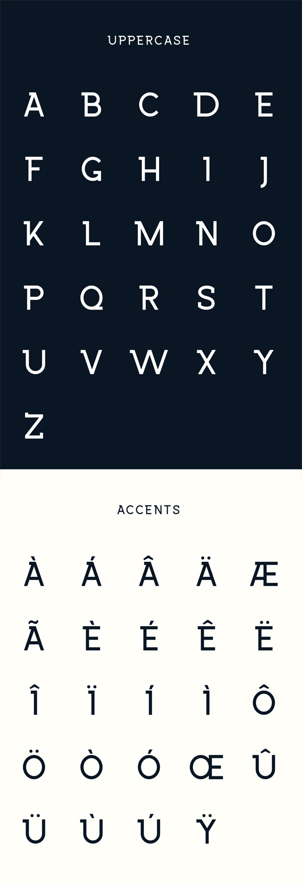 Wrangell Free Font Letters