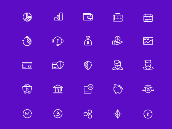A free set of 48 free fintech vector icons