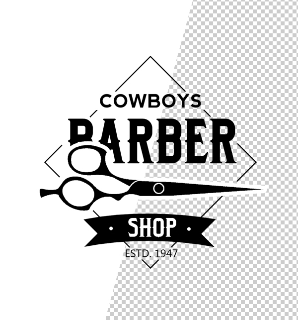 Barber Shop Logo Template - 6