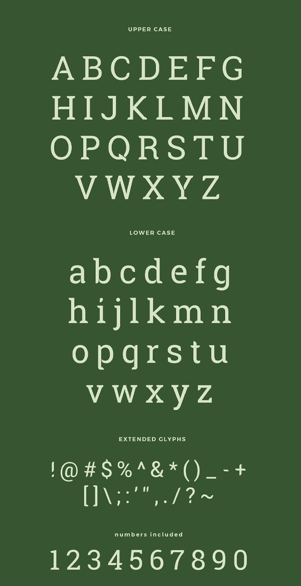 Robika Font Letters