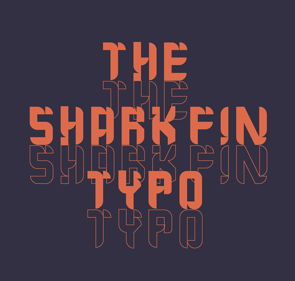 The Shark Fin Typo Free Font