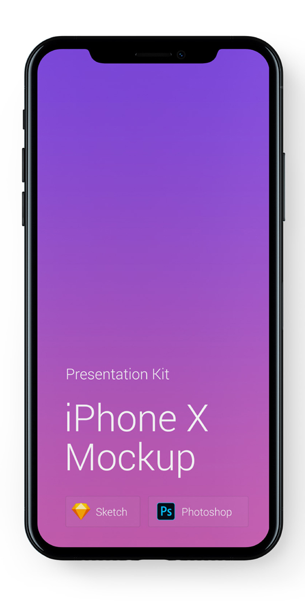 Free Download iPhone X PSD Mockups and Sketch - 24