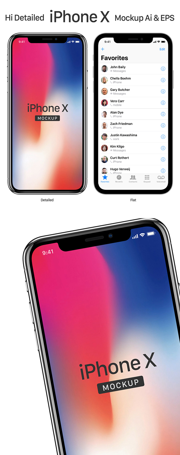 Download Free iPhone X Mockup Templates (28 Mock-ups) - iDevie