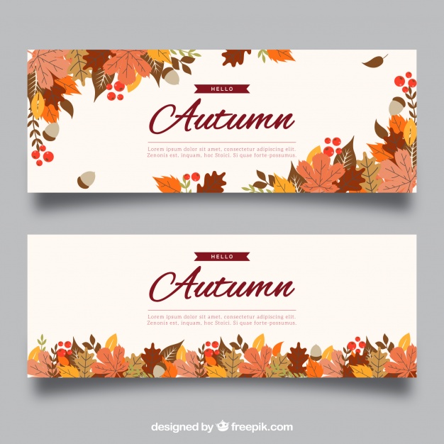 autumn web design elements inspiration