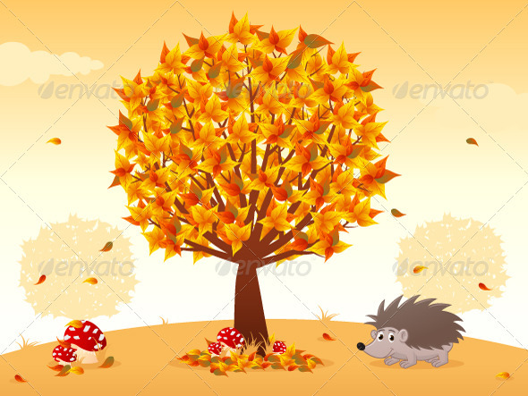 autumn web design elements inspiration