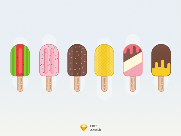Free Ice Creams Vector Graphics
