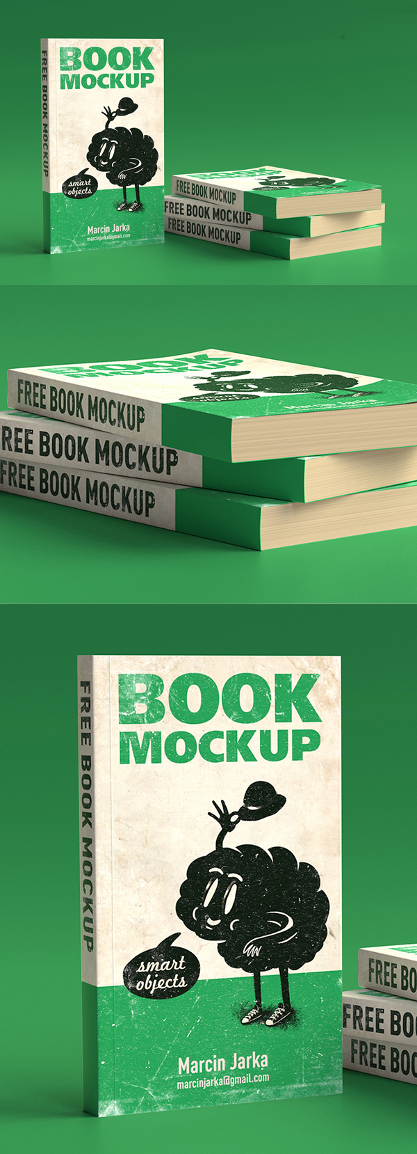 Free Book Mockup PSD Templates