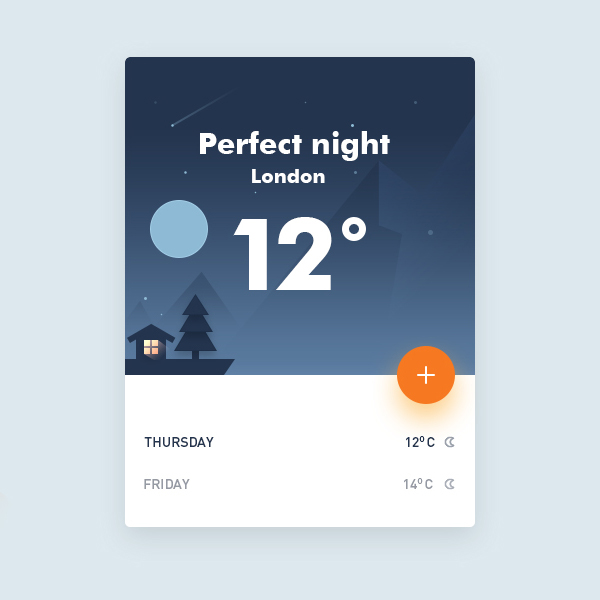Free Weather UI Concept