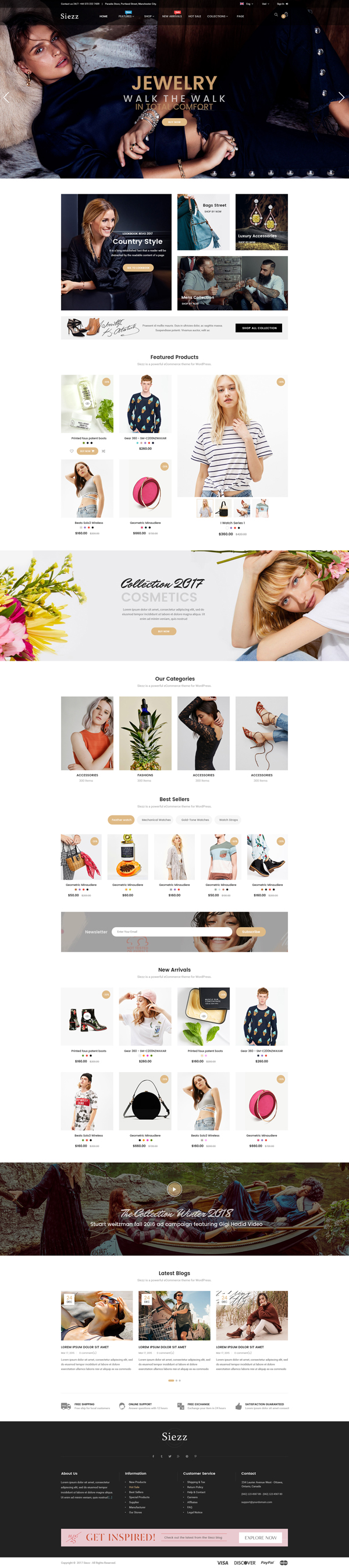 Siezz - Modern Multipurpose MarketPlace WordPress Theme (Mobile Layout Included)