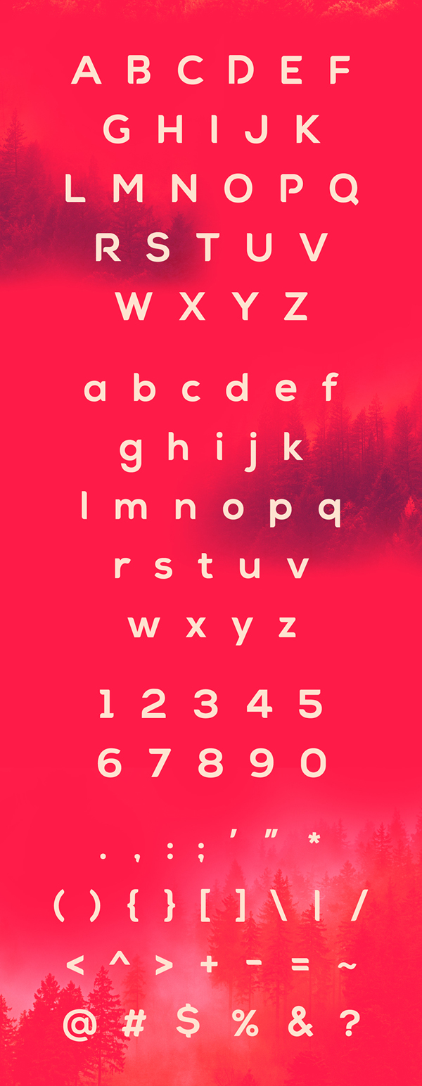 Arona font letters