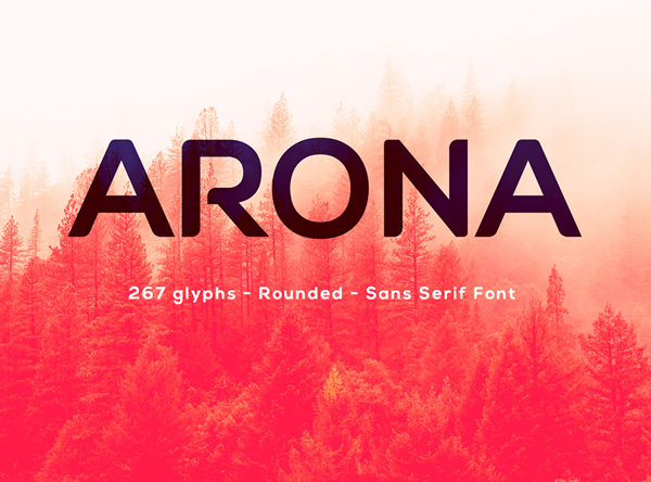 Arona free fonts