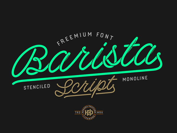 Barista Script free fonts