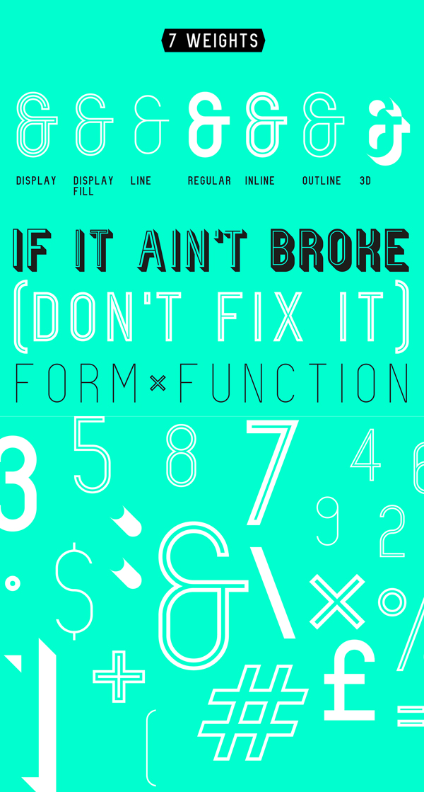 Fixer font letters