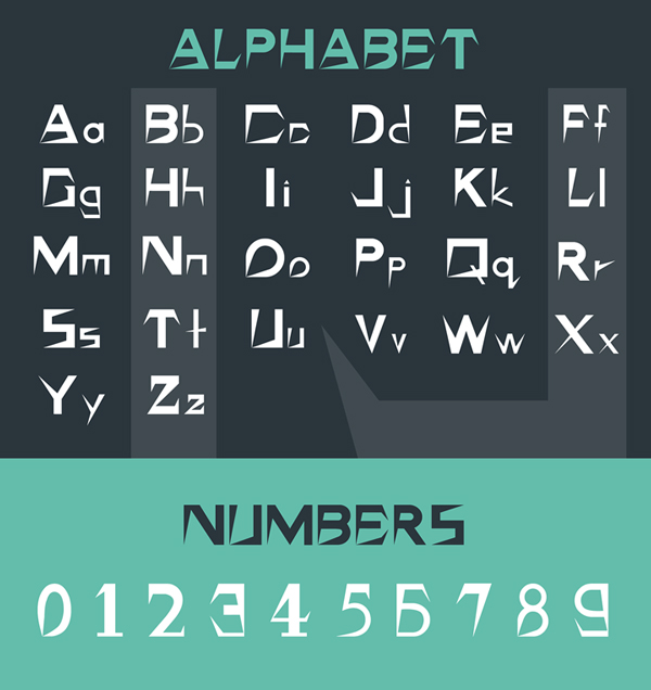 Grista Font Letters and Numbers