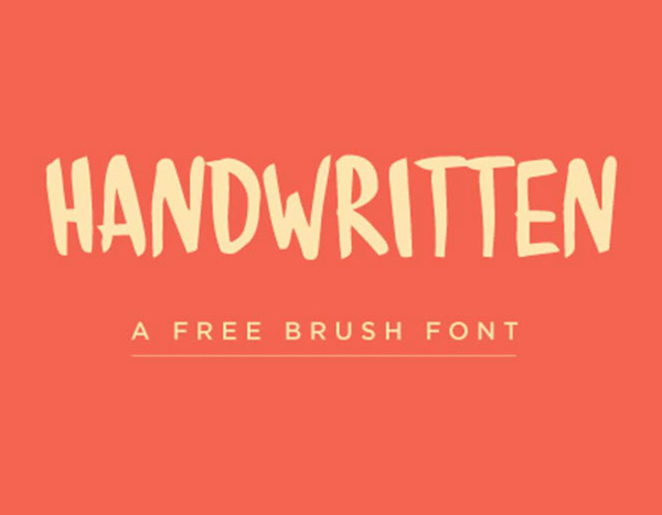 Handwritten Brush free fonts