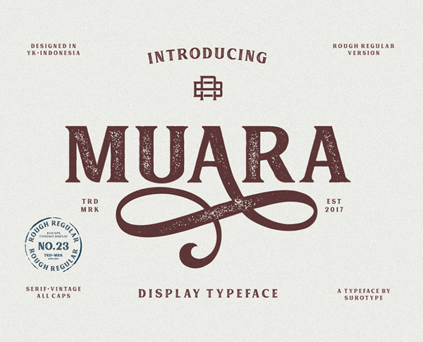 MUARA No.23 free fonts