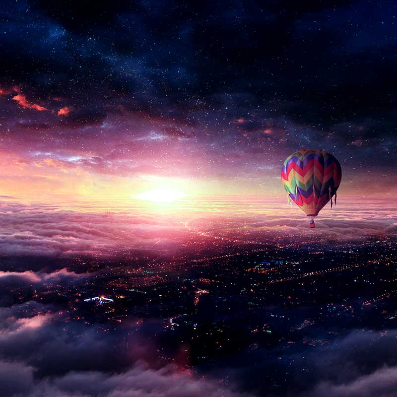 Create Hot Air Balloon Adventure Photo Manipulation in Photoshop