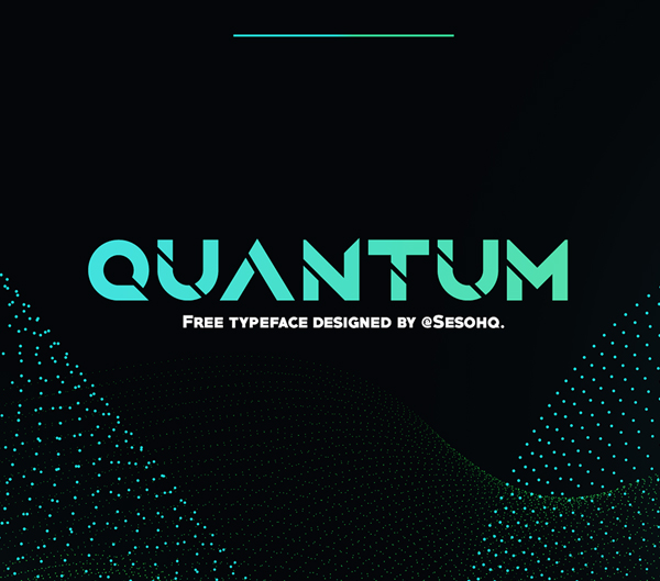 Quantum free fonts