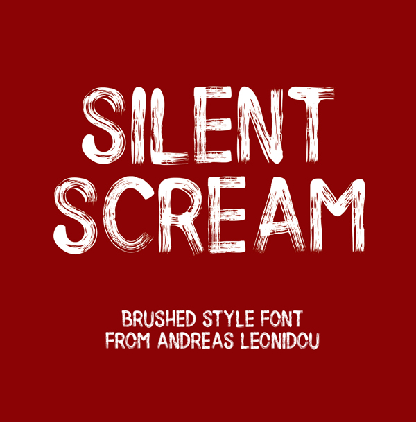 Silent Scream free fonts