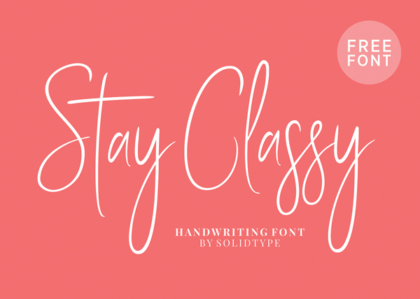 Stay Classy Free Font
