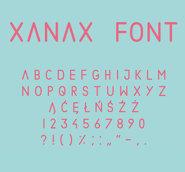 Xanax Geomatric sans-serif Free Font